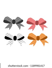 Ladies Fashion Tie Set Illustration