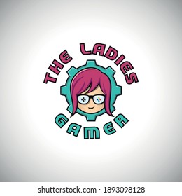 The Ladies Gamer Logo  Tempalte