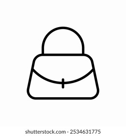 senhoras bolsa ícone sinal vetor