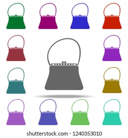 ladies handbag icon. Element of bag icon for mobile concept and web apps. Detailed ladies handbag icon can be used for web and mobile. Premium icon on white background