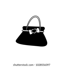 ladies handbag icon. Element of women's accessories icon. Premium quality graphic design. Signs,  symbols collection icon for websites, web design, mobile app on white background