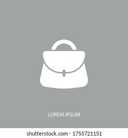 ladies handbag Icon. Vector illustration EPS 10.