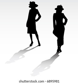 Ladies with hat