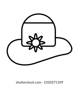Ladies Hat Icon Design For Personal And Commercial Use.