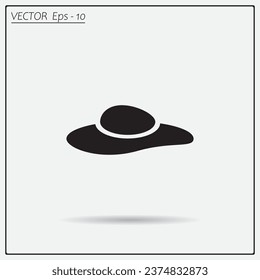 ladies' hats, web icon. vector design