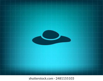 ladies' hats, web icon. vector design