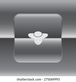 ladies' hats, web icon. vector design