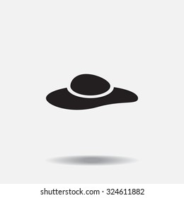 ladies' hats, web icon. vector design