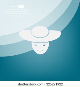 ladies' hats, web icon. vector design