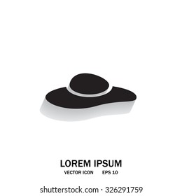 ladies' hats, web icon. vector design