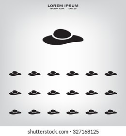 ladies' hats, web icon. vector design