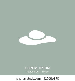 ladies' hats, web icon. vector design