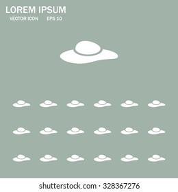 ladies' hats, web icon. vector design