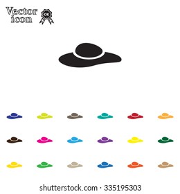 ladies' hats, web icon. vector design