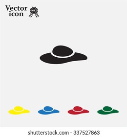 ladies' hats, web icon. vector design
