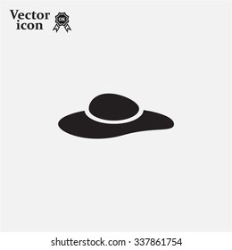 ladies' hats, web icon. vector design