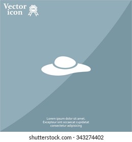 ladies' hats, web icon. vector design