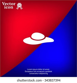 ladies' hats, web icon. vector design