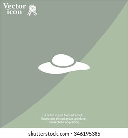 ladies' hats, web icon. vector design