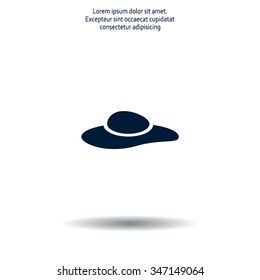 ladies' hats, web icon. vector design