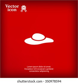 ladies' hats, web icon. vector design