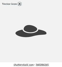 ladies' hats, web icon. vector design