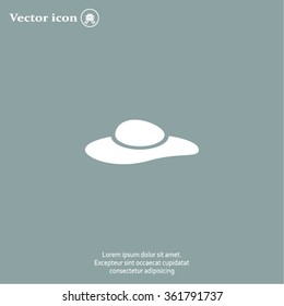 ladies' hats, web icon. vector design