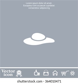 ladies' hats, web icon. vector design
