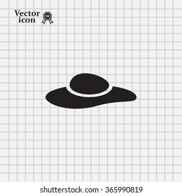 ladies' hats, web icon. vector design