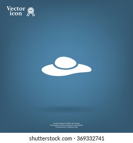 ladies' hats, web icon. vector design