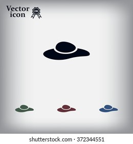 ladies' hats, web icon. vector design