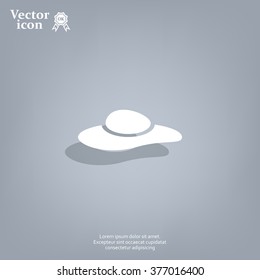 ladies' hats, web icon. vector design