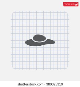 ladies' hats, web icon. vector design