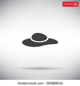ladies' hats, web icon. vector design