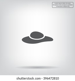 ladies' hats, web icon. vector design
