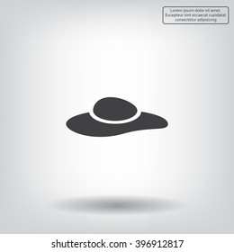 ladies' hats, web icon. vector design