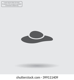ladies' hats, web icon. vector design