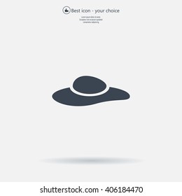 ladies' hats, web icon. vector design