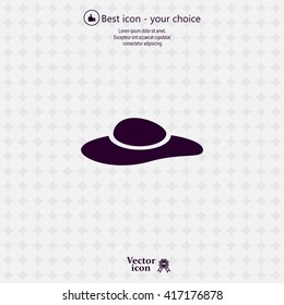 ladies' hats, web icon. vector design