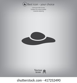 ladies' hats, web icon. vector design