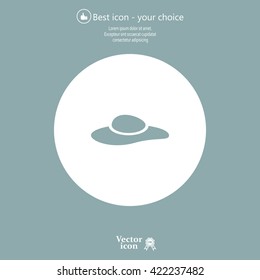 ladies' hats, web icon. vector design
