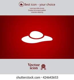 ladies' hats, web icon. vector design