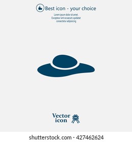 ladies' hats, web icon. vector design