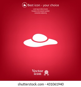 ladies' hats, web icon. vector design