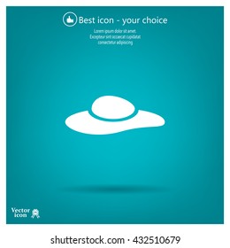 ladies' hats, web icon. vector design