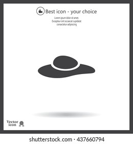 ladies' hats, web icon. vector design