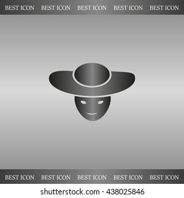 ladies' hats, web icon. vector design