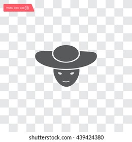 ladies' hats, web icon. vector design
