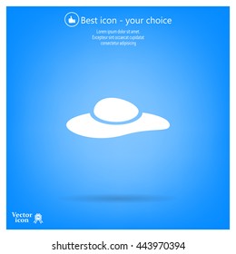 ladies' hats, web icon. vector design