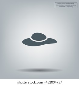 ladies' hats, web icon. vector design